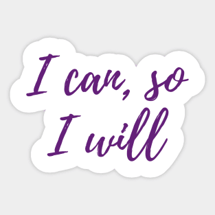 So I Will Sticker